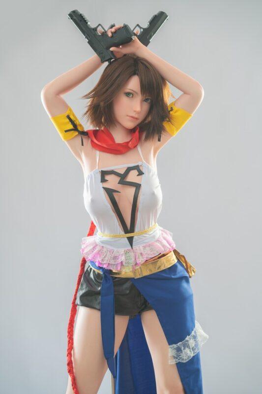 Amani - Bambola Sessuale Con Felpa Grigia Con Cappuccio